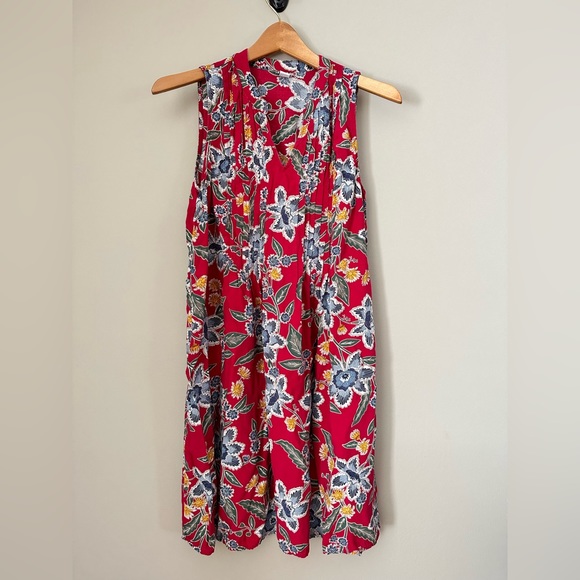 Red Floral Old Navy Dress - Picture 1 of 6